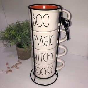 FIRM! NWT Rae Dunn stacking Halloween cups.